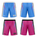 Custom Blue Pink Reversible Basketball Suit for Adults and Kids Personalized Jersey