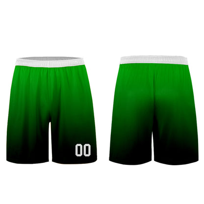 Custom Green Black Uniform Jersey Kids Adults Personalized Set Jersey Shirt