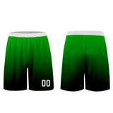 Custom Green Black Uniform Jersey Kids Adults Personalized Set Jersey Shirt