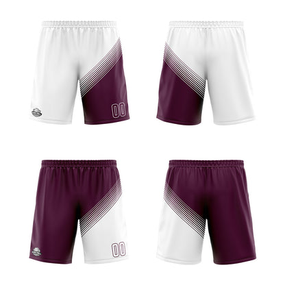 Custom White Purple Reversible Basketball Suit for Adults and Kids Personalized Jersey
