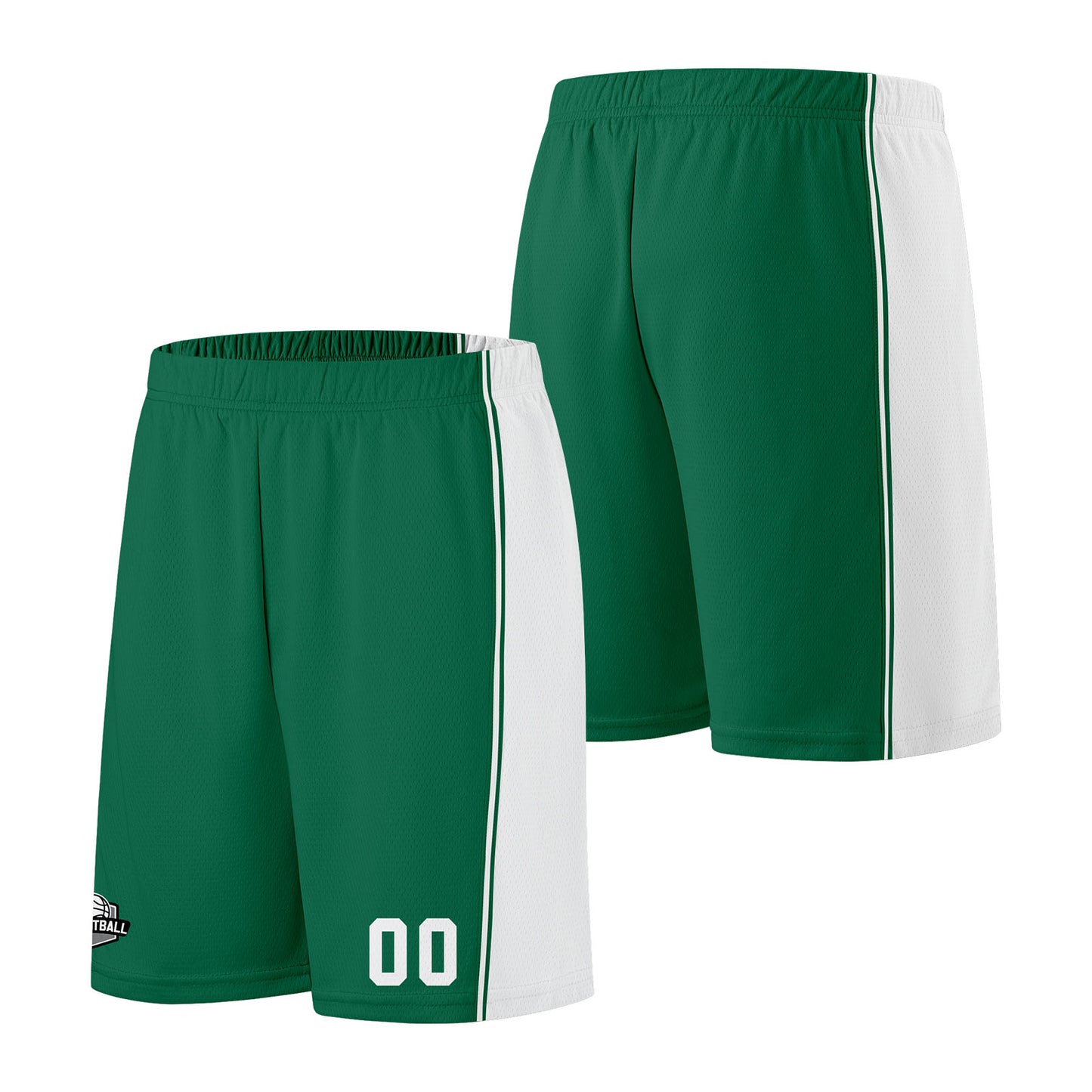 Custom Green White Basketball Jersey for Men Women Adult Youth Stitched Name Number Logo