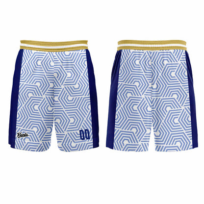 Custom Dark Blue Gold Basketball Soccer Football Shooting Long T-Shirt for Adults and Kids