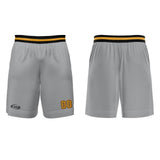 Custom Grey Black Yellow Basketball Jersey Uniform Suit Printed Your Logo Name Number