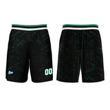 Custom Black Dark Green Basketball Jersey Uniform Suit Printed Your Logo Name Number