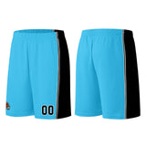Custom Light Blue Black Basketball Jersey for Men Women Adult Youth Stitched Name Number Logo