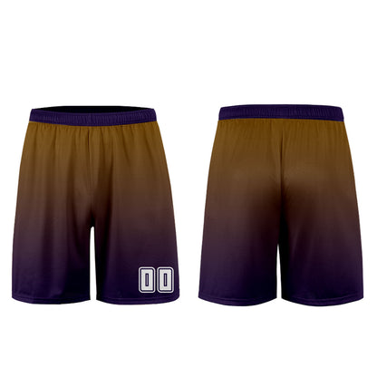 Custom Brown Purple Uniform Jersey Kids Adults Personalized Set Jersey Shirt