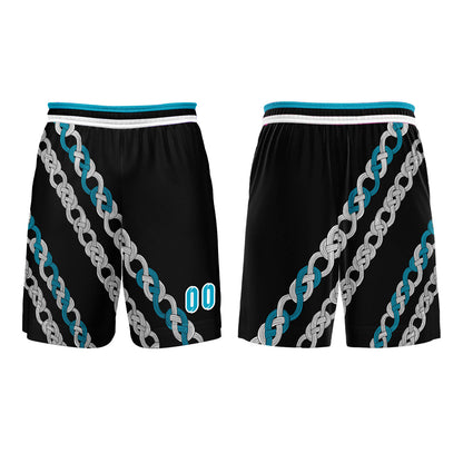 Custom Black Blue Basketball Jersey Uniform Suit Printed Your Logo Name Number