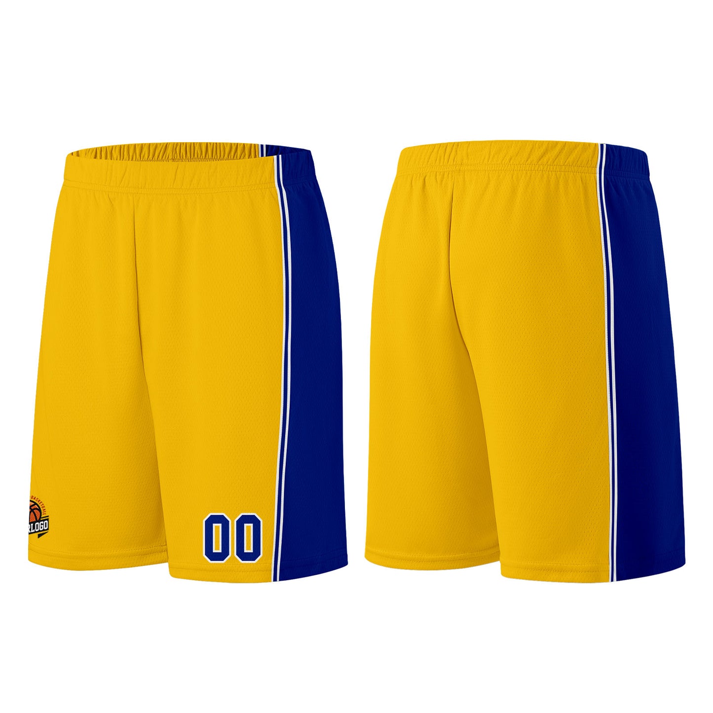 Custom Yellow Royal Basketball Jersey for Men Women Adult Youth Stitched Name Number Logo