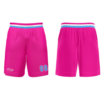 Custom Pink White Blue Basketball Jersey Uniform Suit Printed Your Logo Name Number