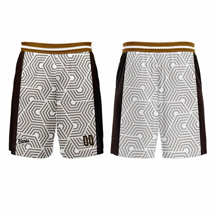 Custom Brown Basketball Soccer Football Shooting Long T-Shirt for Adults and Kids