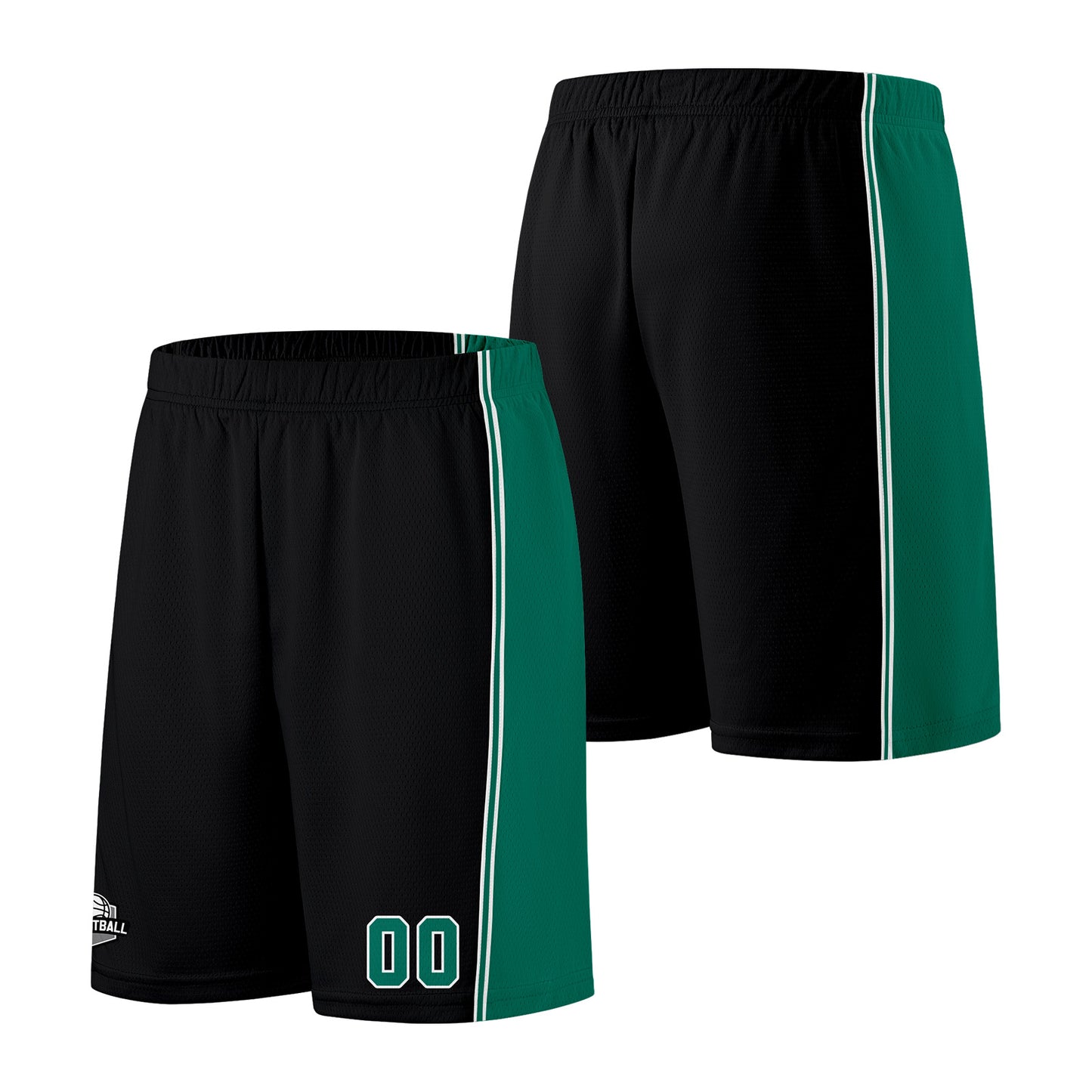 Custom Black Green Basketball Jersey for Men Women Adult Youth Stitched Name Number Logo