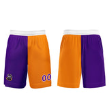 Custom Purple Orange Soccer Uniform Jersey Kids Adults Personalized Set Jersey Shirt