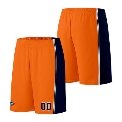 Custom Orange Navy Basketball Jersey for Men Women Adult Youth Stitched Name Number Logo