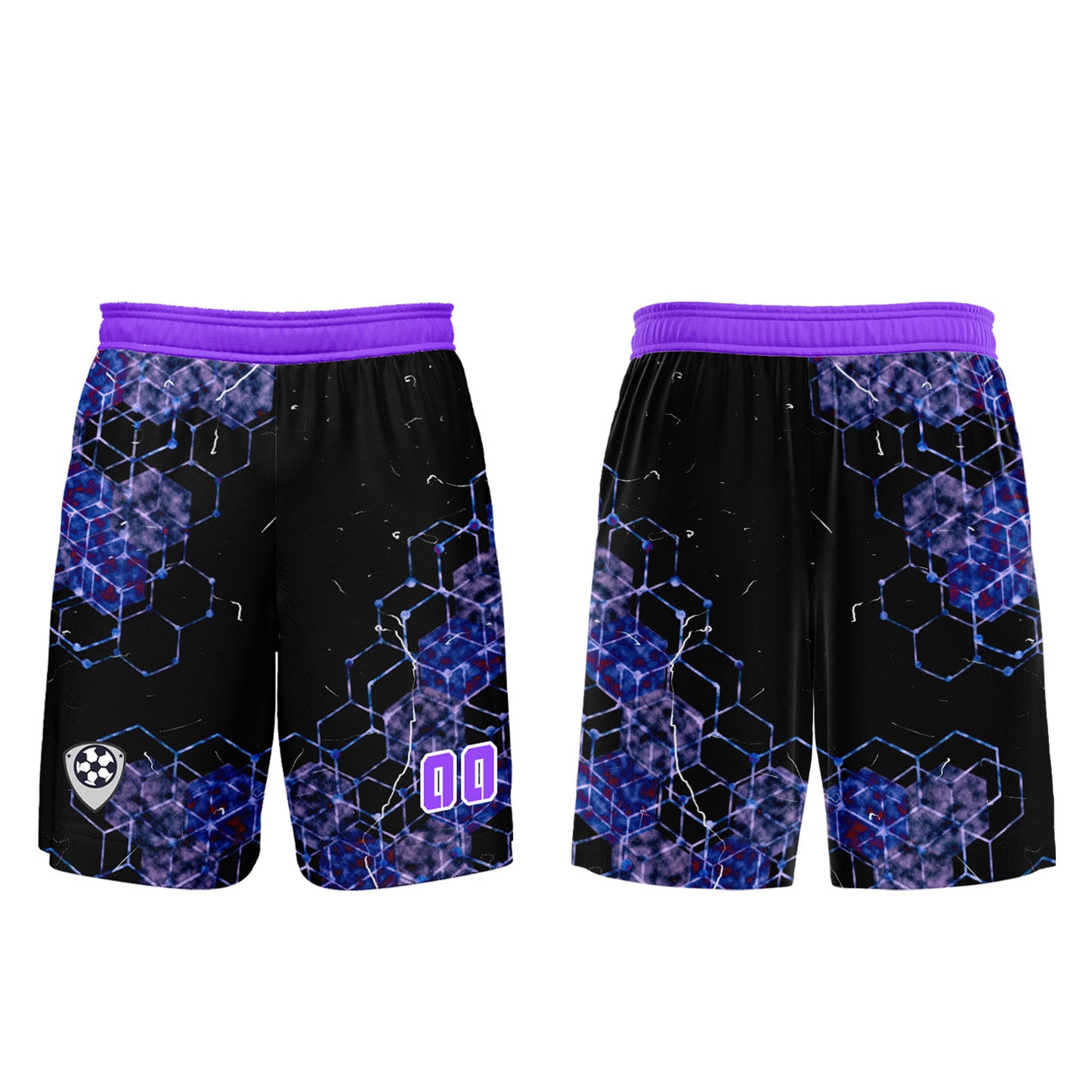 Custom Purple Uniform Jersey Kids Adults Personalized Set Jersey Shirt