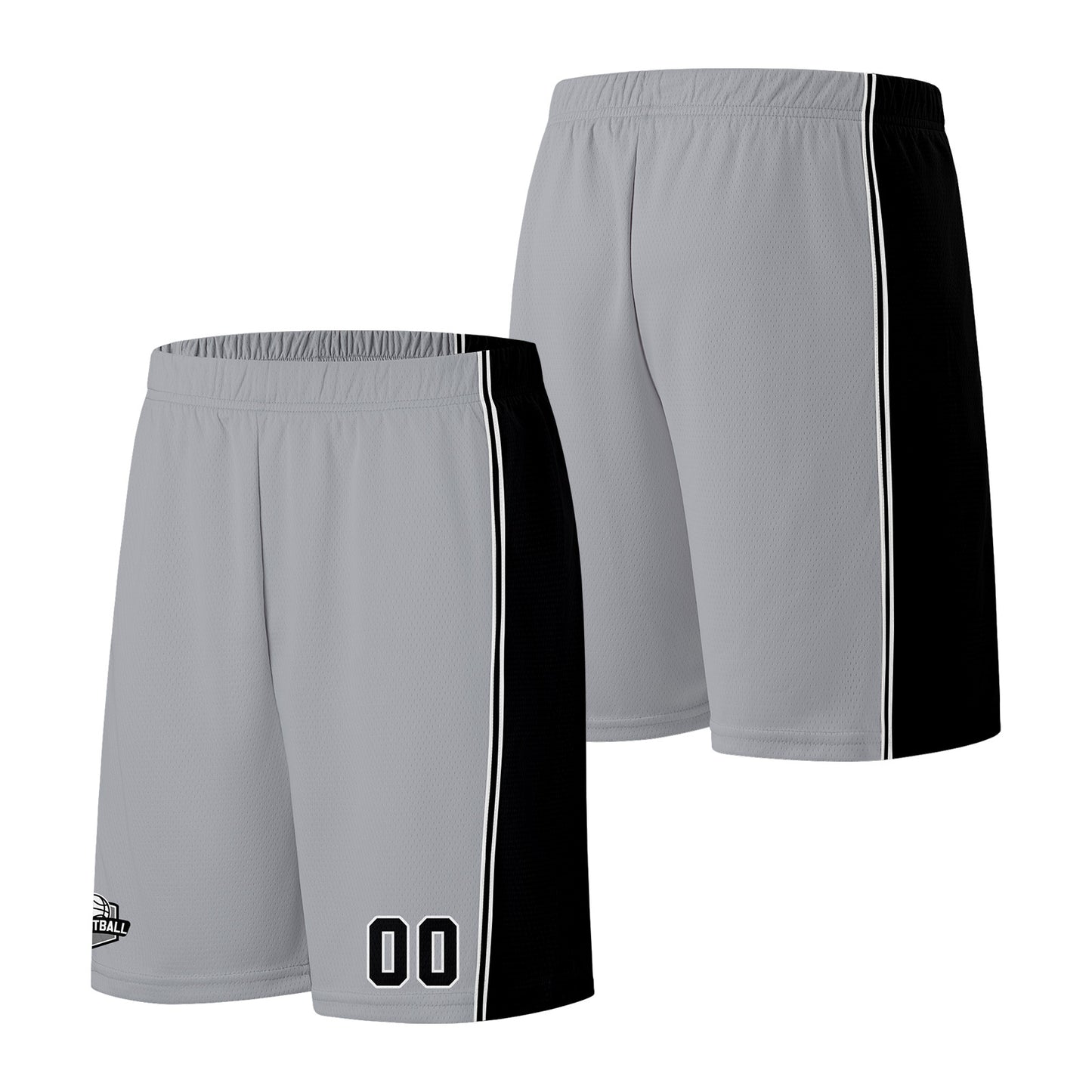 Custom Gray Black Basketball Jersey for Men Women Adult Youth Stitched Name Number Logo