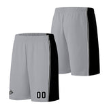 Custom Gray Black Basketball Jersey for Men Women Adult Youth Stitched Name Number Logo