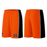 Custom Orange-Black Basketball Jersey for Men Women Adult Youth Stitched Name Number Logo