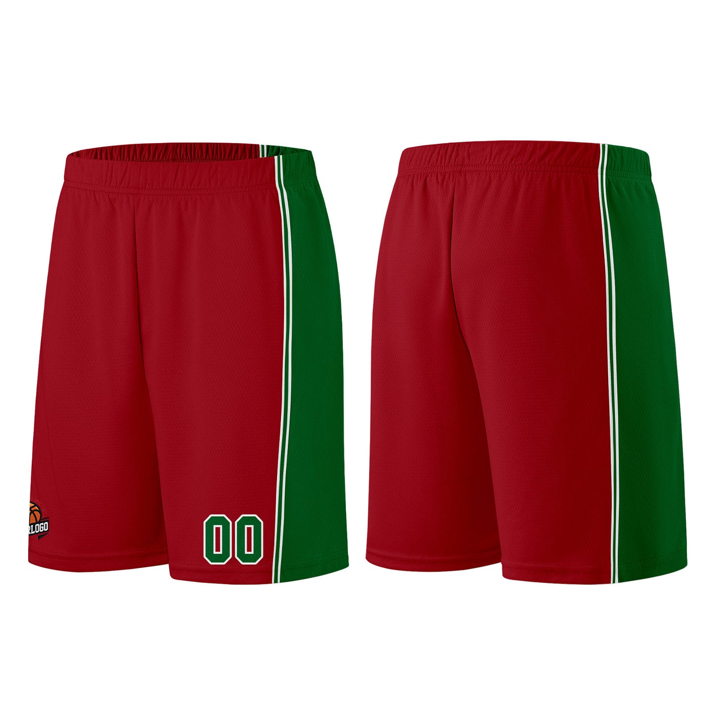Custom Burgundy Green Basketball Jersey for Men Women Adult Youth Stitched Name Number Logo