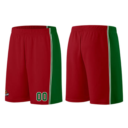 Custom Burgundy Green Basketball Jersey for Men Women Adult Youth Stitched Name Number Logo