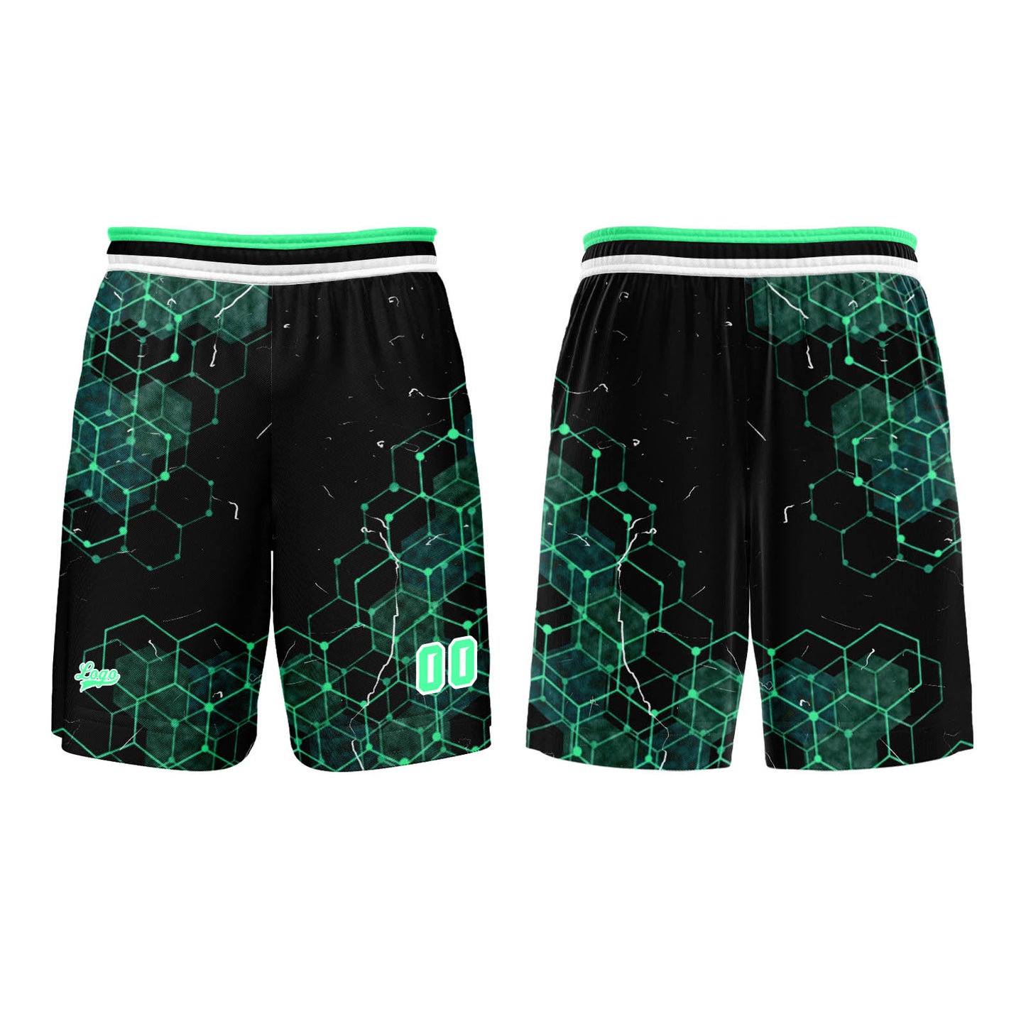 Custom Fluorescent Green Basketball Jersey Uniform Suit Printed Your Logo Name Number
