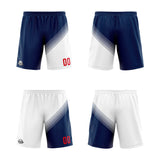 Custom Navy White Reversible Basketball Suit for Adults and Kids Personalized Jersey