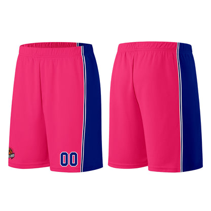 Custom Pink-Royal Basketball Jersey for Men Women Adult Youth Stitched Name Number Logo