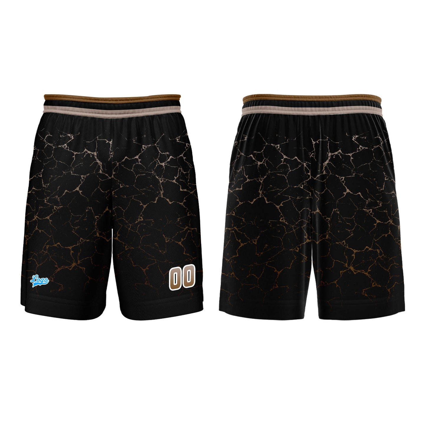 Custom Brown Basketball Jersey Uniform Suit Printed Your Logo Name Number