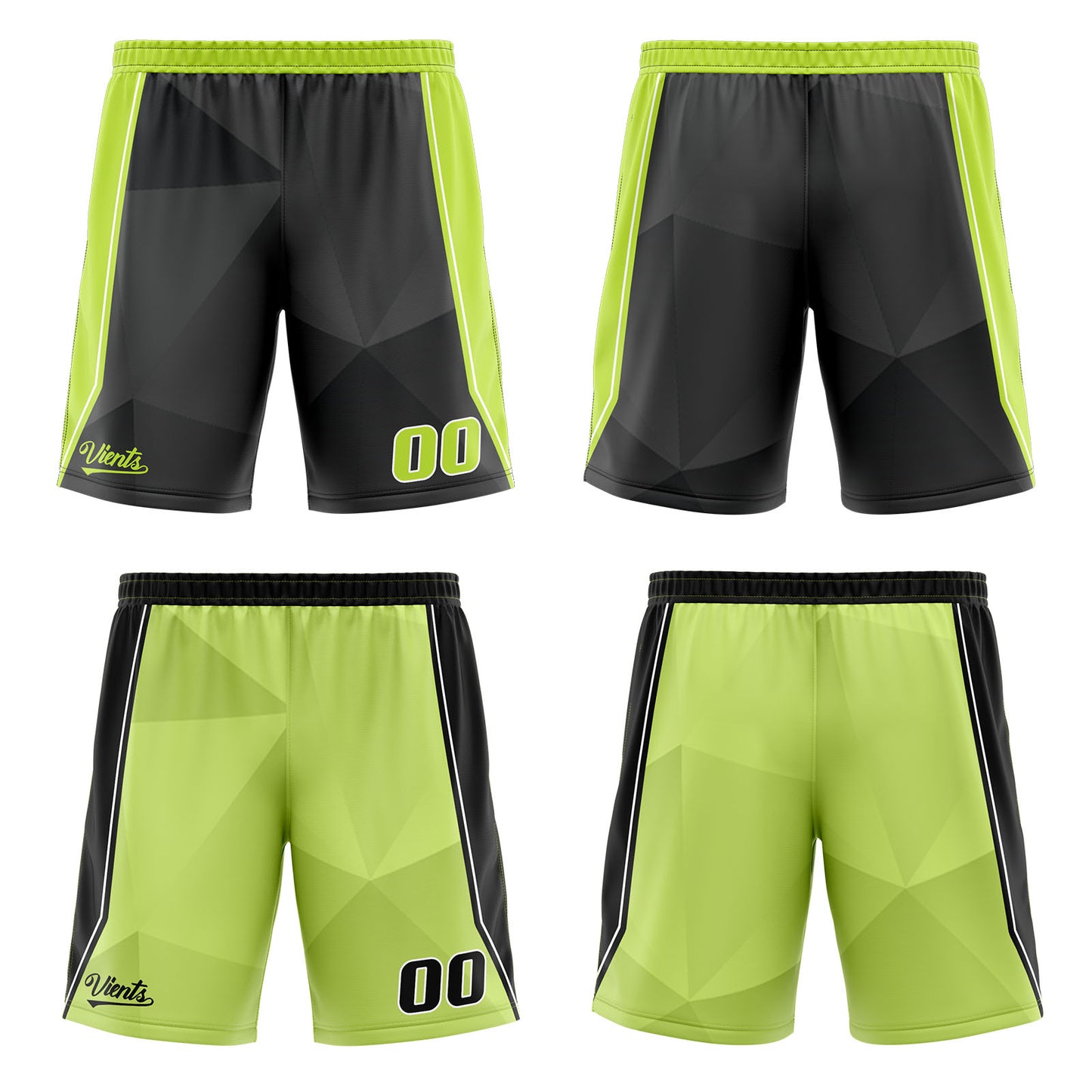 Custom Black Light Green Reversible Basketball Suit for Adults and Kids Personalized Jersey