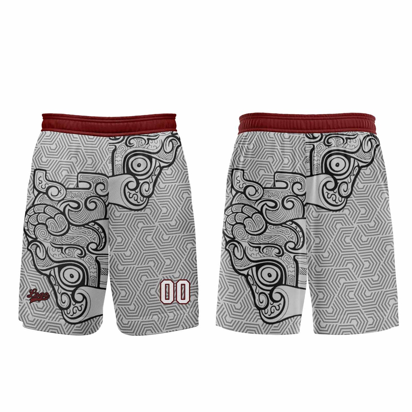 Custom Gray Black Basketball Jersey Uniform Suit Printed Your Logo Name Number