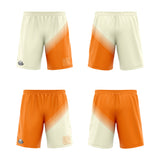Custom Cream Orange Reversible Basketball Suit for Adults and Kids Personalized Jersey
