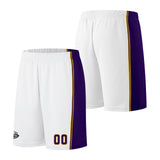 Custom White Purple Yellow Basketball Jersey for Men Women Adult Youth Stitched Name Number Logo