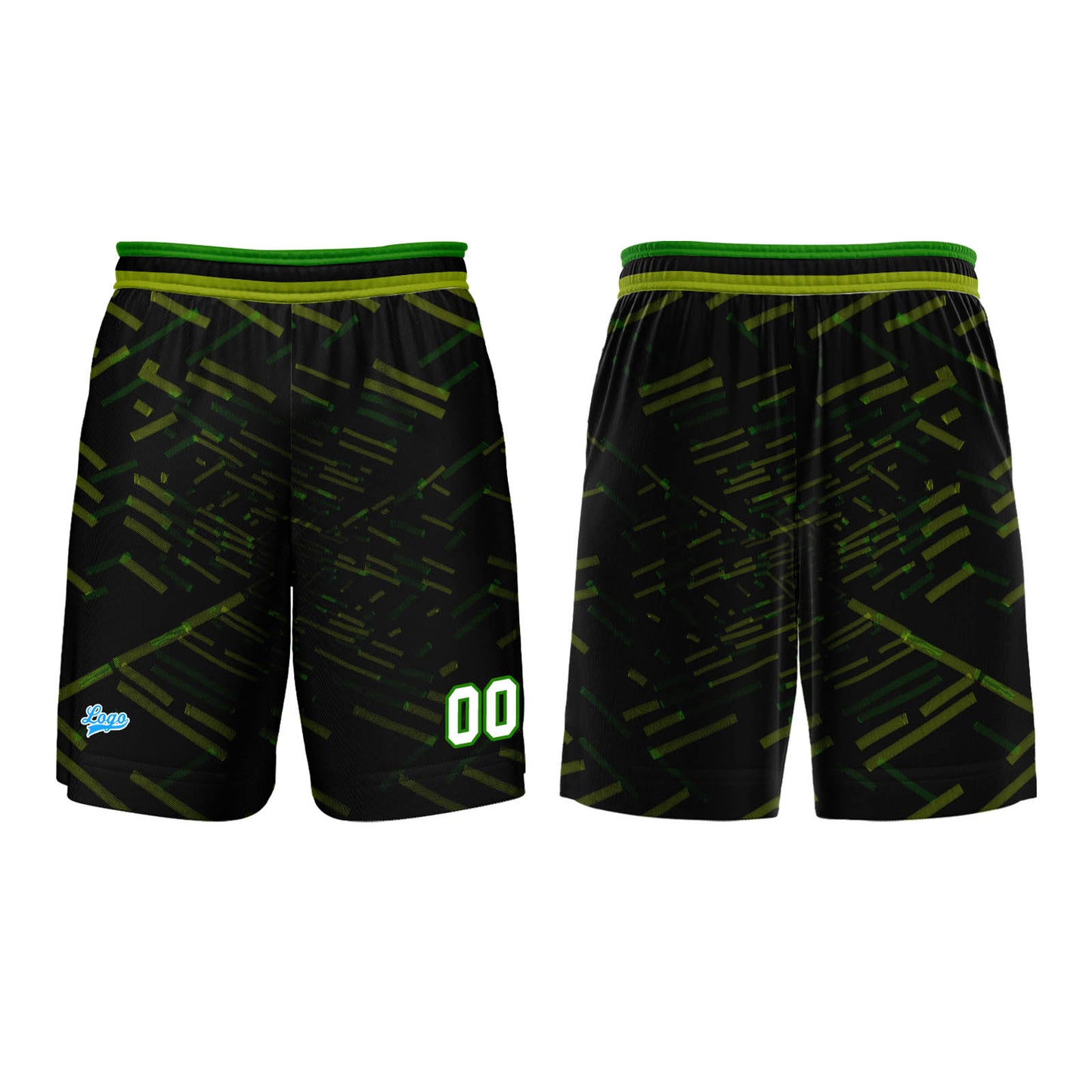 Custom Black Yellow Green Basketball Jersey Uniform Suit Printed Your Logo Name Number