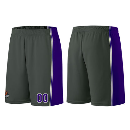 Custom Dark Gray-Purple Basketball Jersey for Men Women Adult Youth Stitched Name Number Logo