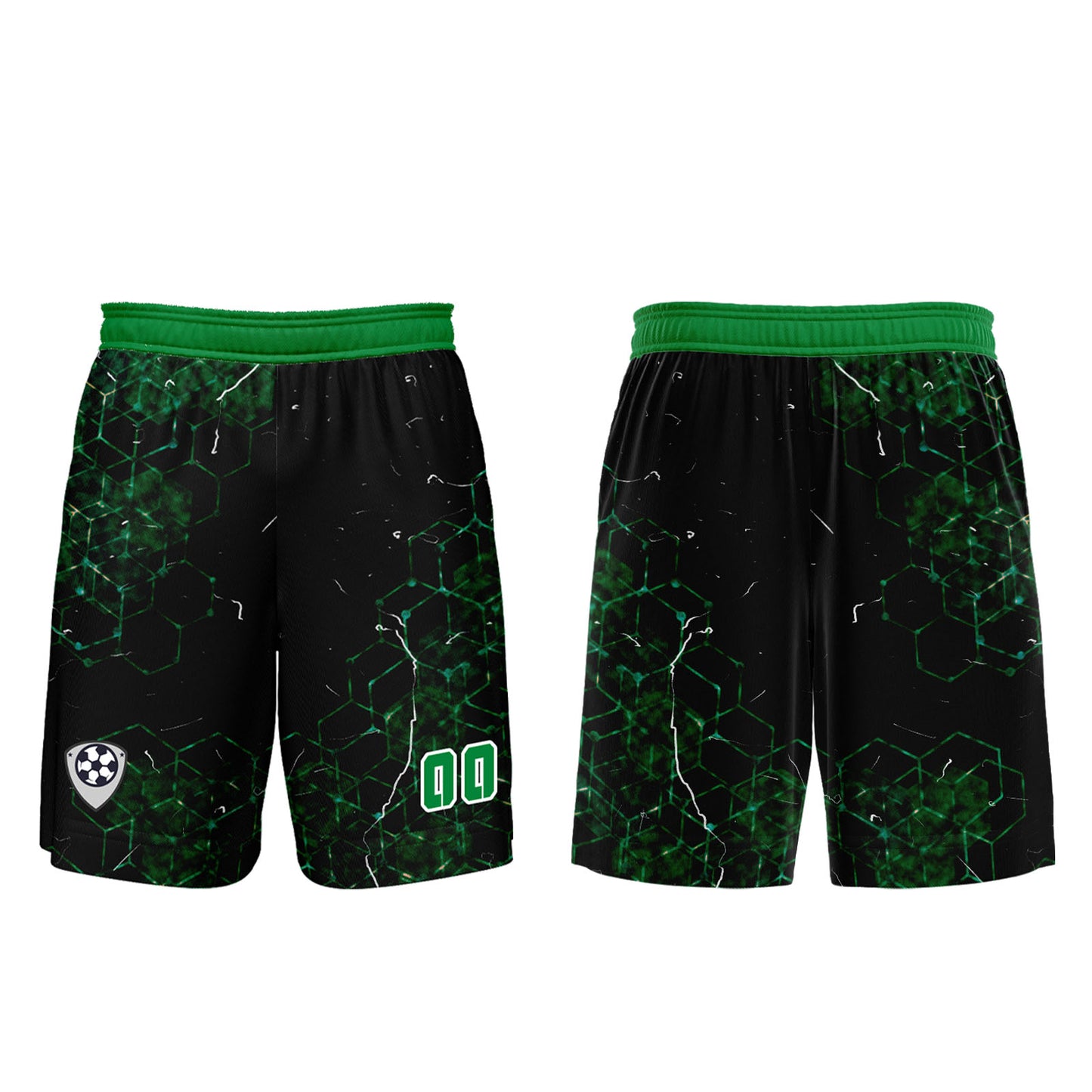 Custom Green Uniform Jersey Kids Adults Personalized Set Jersey Shirt