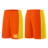 Custom Orange-Yellow Basketball Jersey for Men Women Adult Youth Stitched Name Number Logo