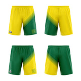 Custom Yellow Green Reversible Basketball Suit for Adults and Kids Personalized Jersey