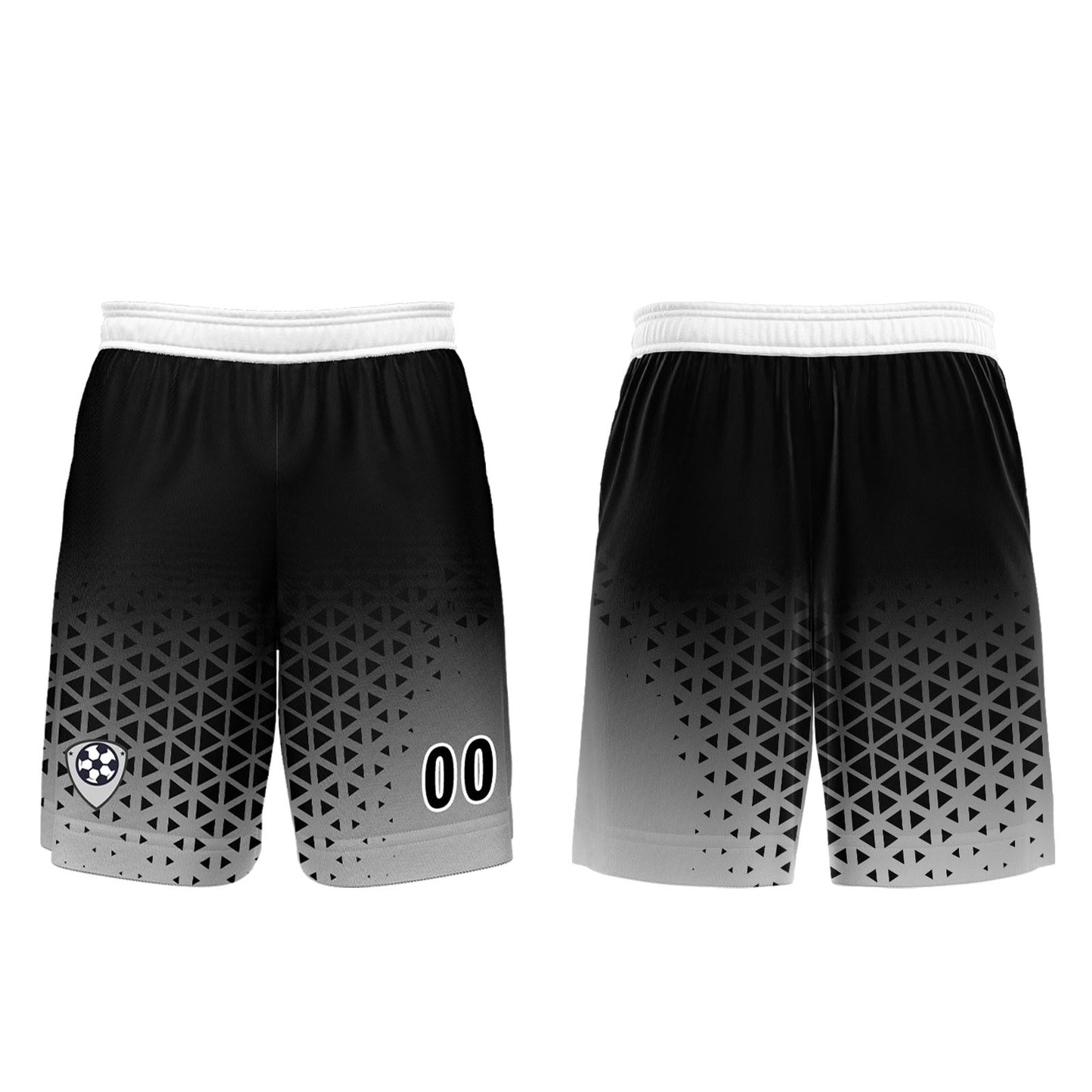 Custom Black White Uniform Jersey Kids Adults Personalized Set Jersey Shirt
