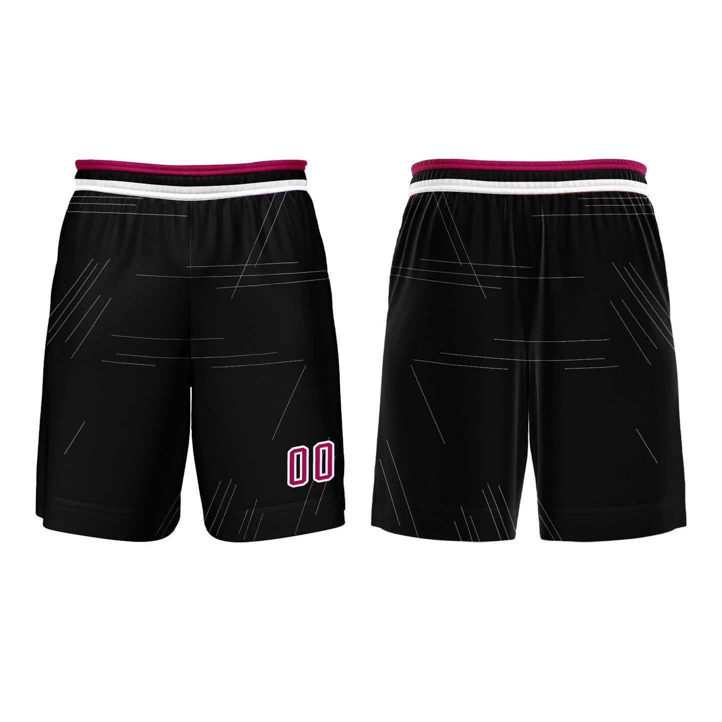 Custom Black Rose Red Basketball Jersey Uniform Suit Printed Your Logo Name Number