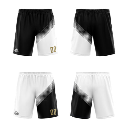 Custom Black White Reversible Basketball Suit for Adults and Kids Personalized Jersey