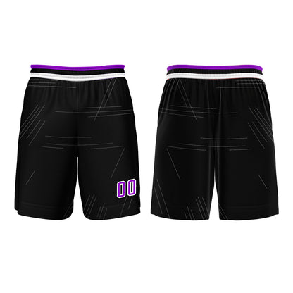 Custom Black Rose Purple Basketball Jersey Uniform Suit Printed Your Logo Name Number