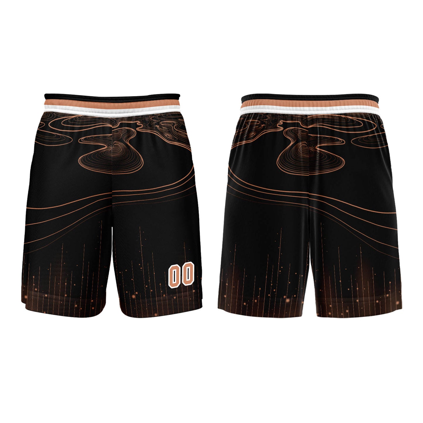 Custom Black Orange Basketball Jersey Uniform Suit Printed Your Logo Name Number