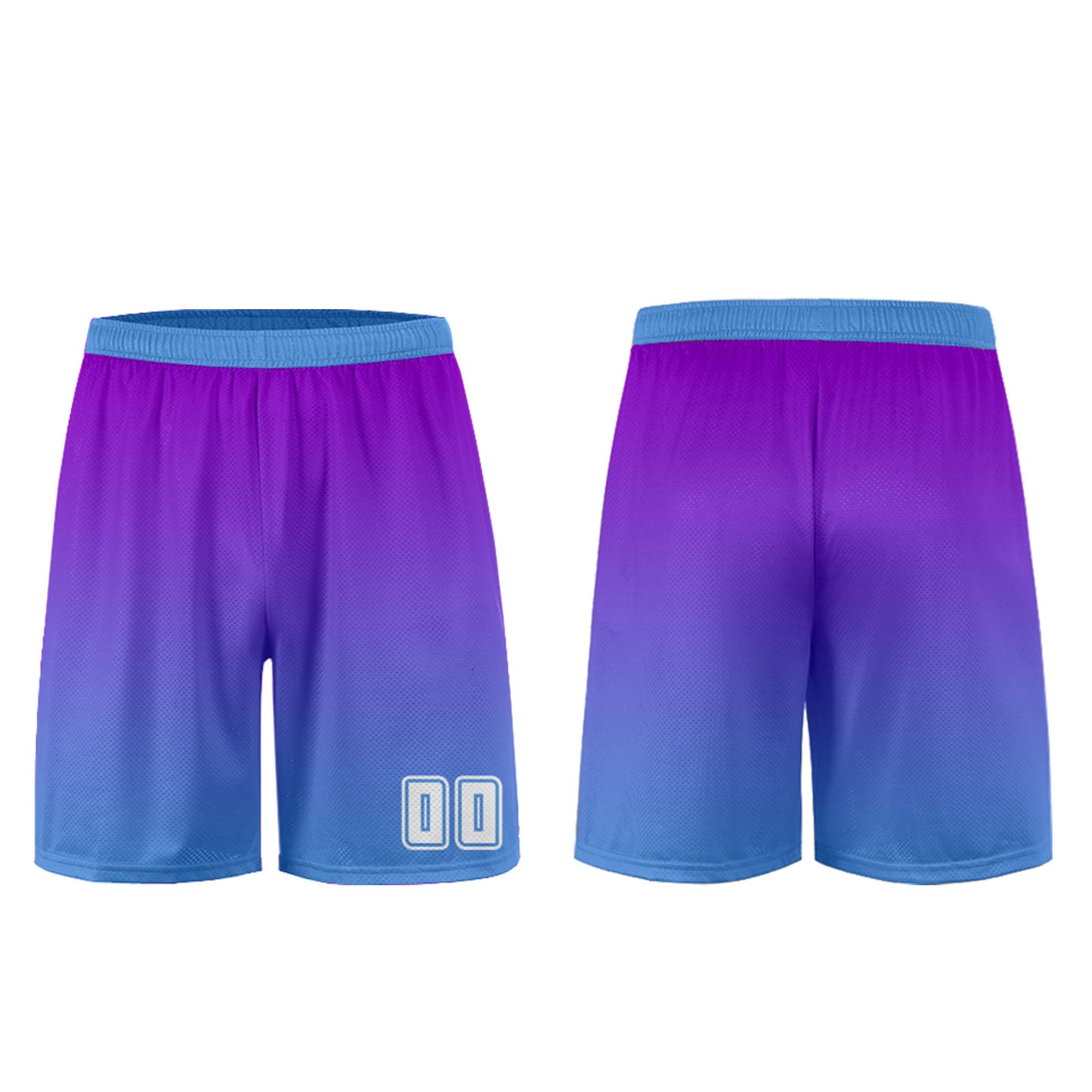 Custom Purple Blue Uniform Jersey Kids Adults Personalized Set Jersey Shirt