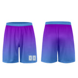 Custom Purple Blue Uniform Jersey Kids Adults Personalized Set Jersey Shirt