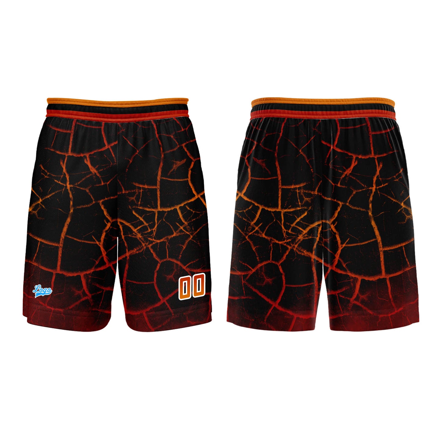 Custom Orange Red Basketball Jersey Uniform Suit Printed Your Logo Name Number