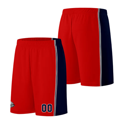 Custom Red Navy Basketball Jersey for Men Women Adult Youth Stitched Name Number Logo