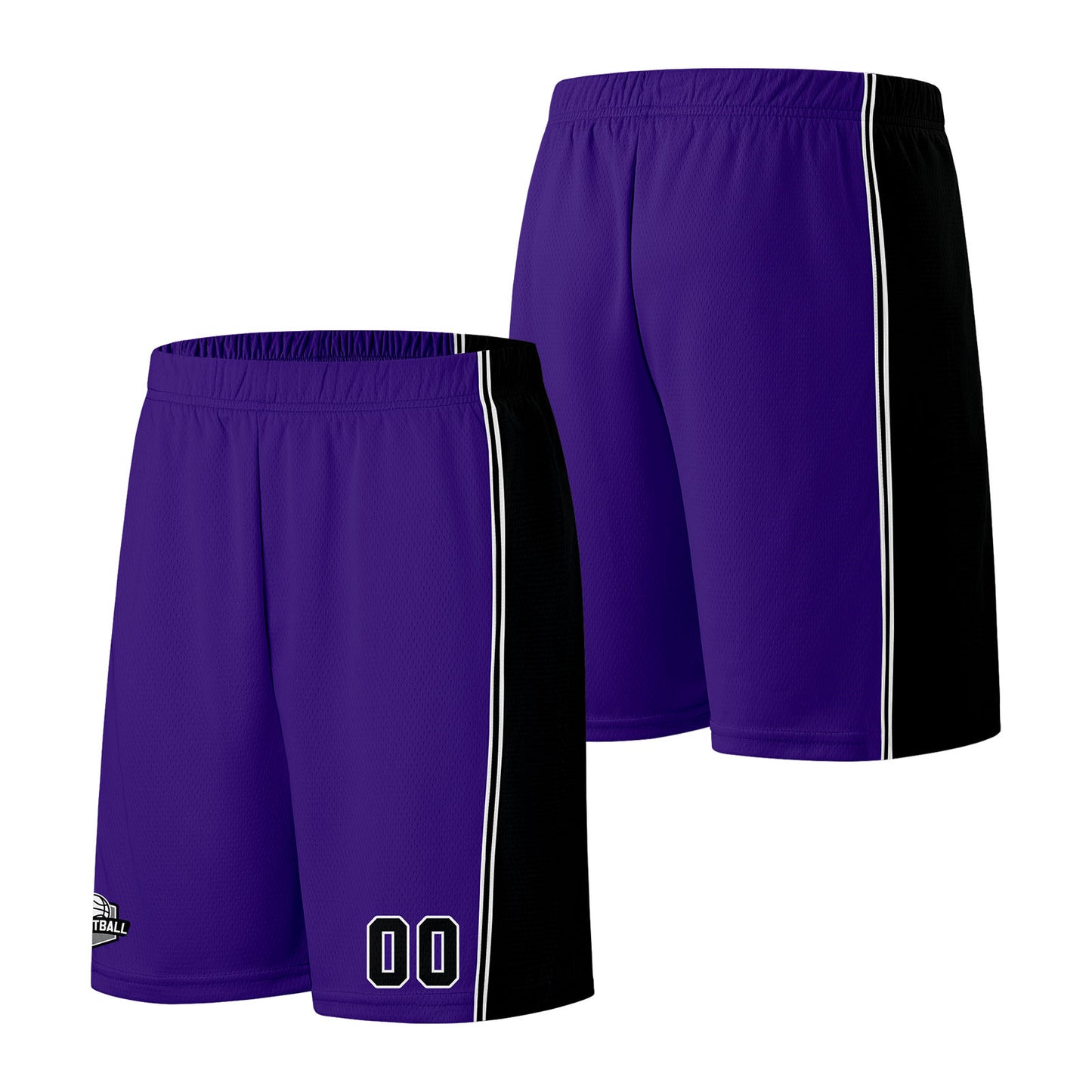 Custom Purple Black Basketball Jersey for Men Women Adult Youth Stitched Name Number Logo