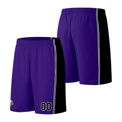 Custom Purple Black Basketball Jersey for Men Women Adult Youth Stitched Name Number Logo