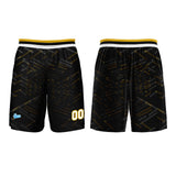 Custom Black Yellow Basketball Jersey Uniform Suit Printed Your Logo Name Number