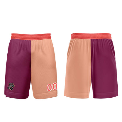 Custom Fuchsia Light Brown Soccer Uniform Jersey Kids Adults Personalized Set Jersey Shirt