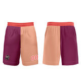 Custom Fuchsia Light Brown Soccer Uniform Jersey Kids Adults Personalized Set Jersey Shirt